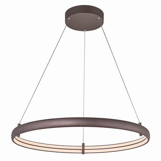 Abra Sling 10008PN Medium dual LED band ring pendant light for modern residential and commercial interior lighting