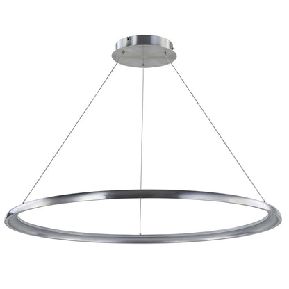 Abra Saturn 10011PN 36-inch dual illuminated ring pendant light for modern residential and commercial interiors
