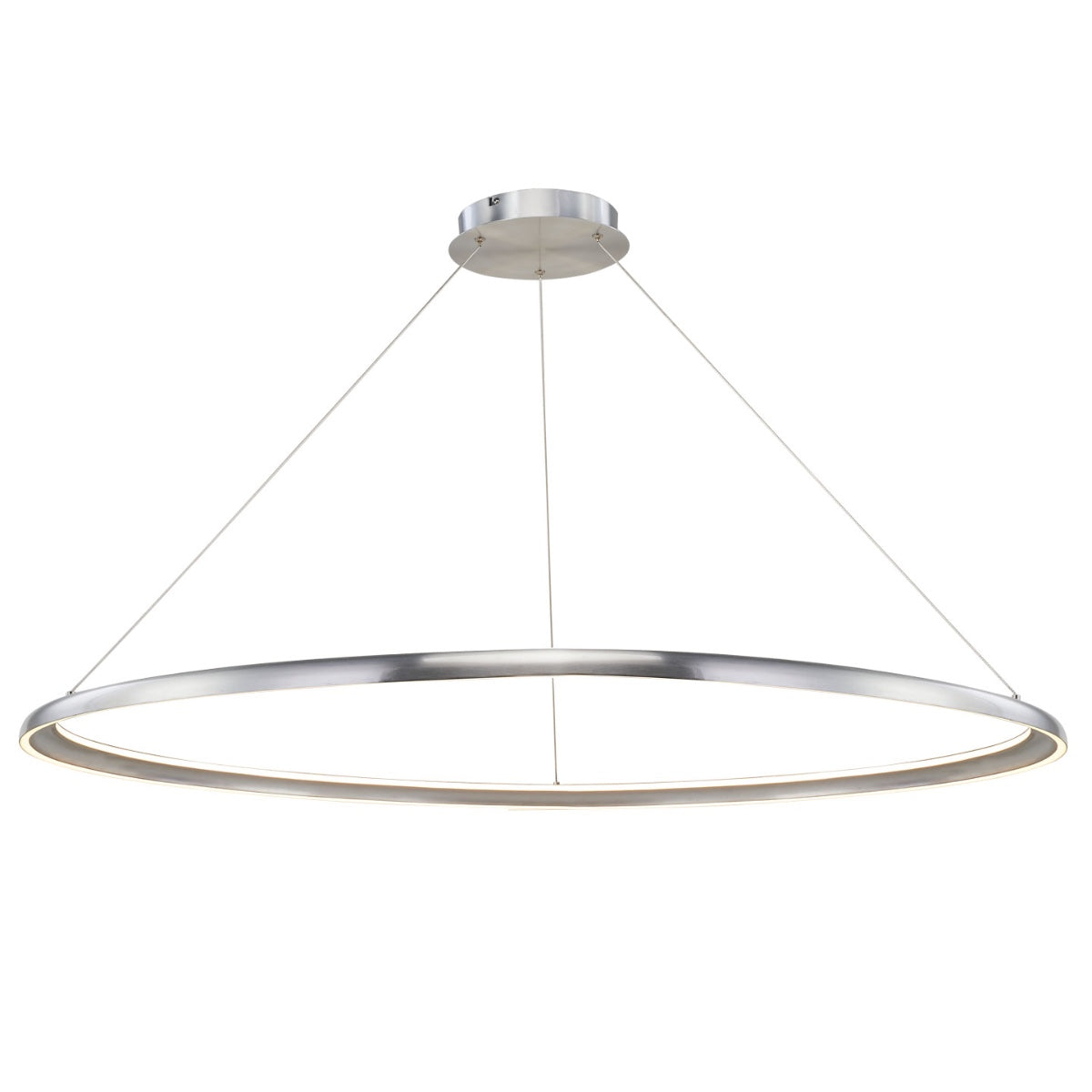 Abra Saturn 10012PN 48-inch dual illuminated ring pendant light for modern residential and commercial interiors