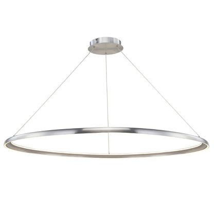 Abra Saturn 10012PN 48-inch dual illuminated ring pendant light for modern residential and commercial interiors