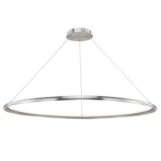 Abra Saturn 10012PN 48-inch dual illuminated ring pendant light for modern residential and commercial interiors