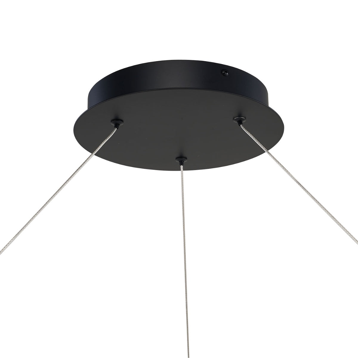 Abra 10012PN Saturn 48-inch LED ceiling pendant with elegant dual ring design for modern interior lighting
