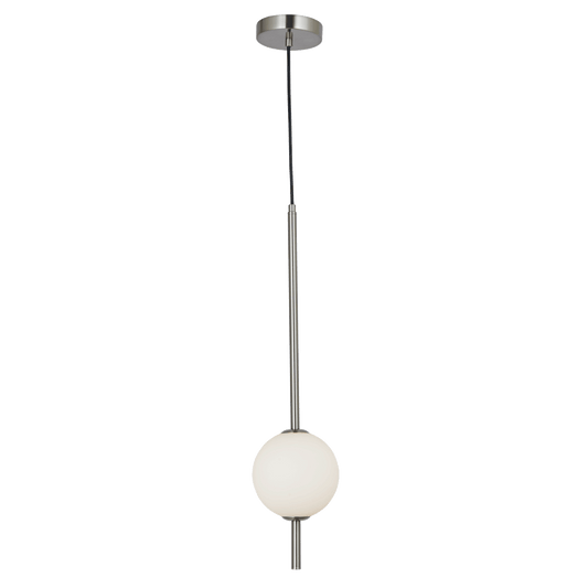 Abra Bâton 1-Light Orb Pendant Brushed Nickel
