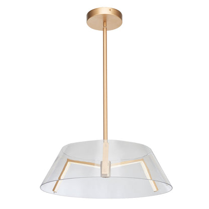 Abra Talon 10030PN clear glass and LED claw pendant light for modern residential and commercial interiors