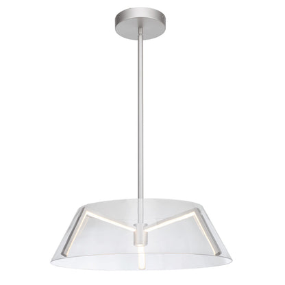 Abra 10030PN Talon LED pendant light with elegant clear glass and sculptural claw detail for modern interior lighting