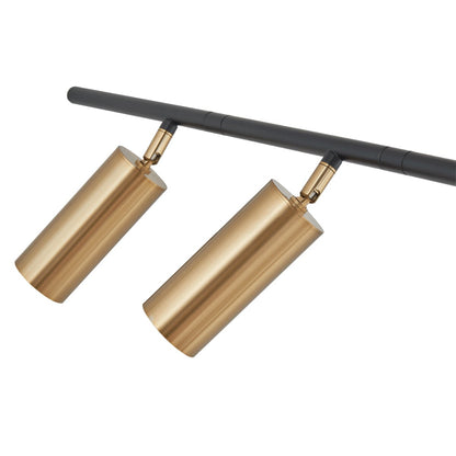 Abra Spartan 10051PN contemporary 9-light pendant featuring cylindrical spotlights for focused and stylish illumination