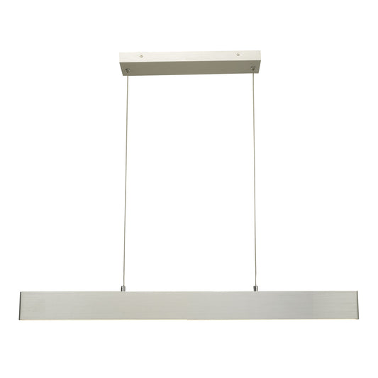 Abra Slim 32" Cable Suspended LED Pendant with Up-Down Light Brushed Aluminum