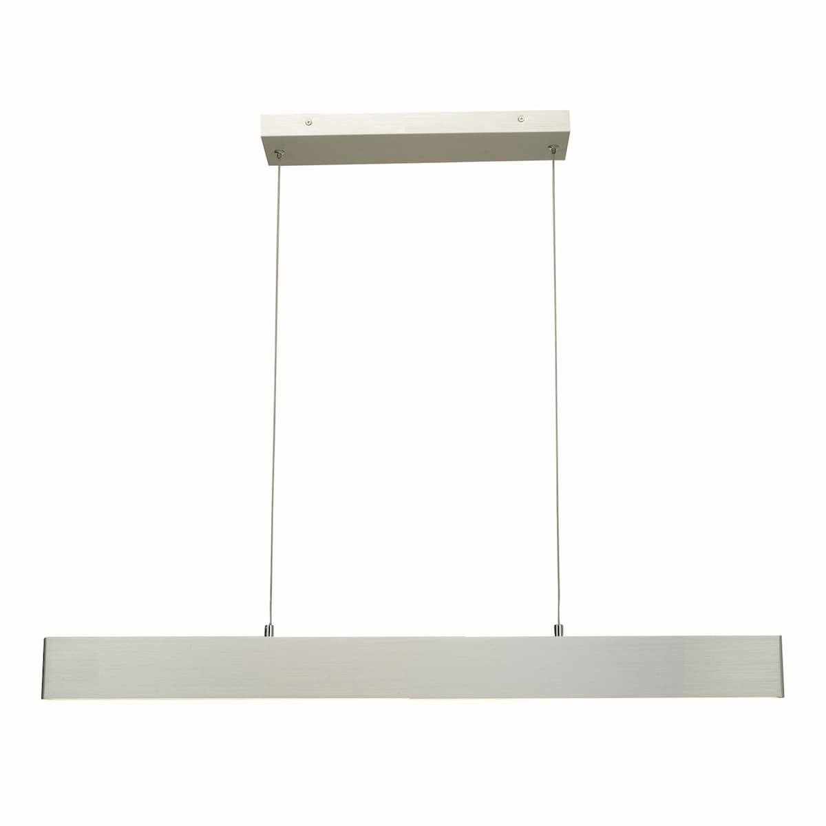 Abra Slim 10095PN 32-inch cable-suspended LED pendant with up and down lighting for modern interior spaces