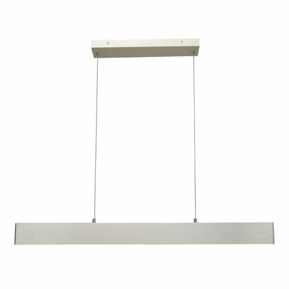 Abra Slim 10095PN 32-inch cable-suspended LED pendant with up and down lighting for modern interior spaces
