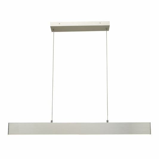 Abra Slim 10095PN 32-inch cable-suspended LED pendant with up and down lighting for modern interior spaces