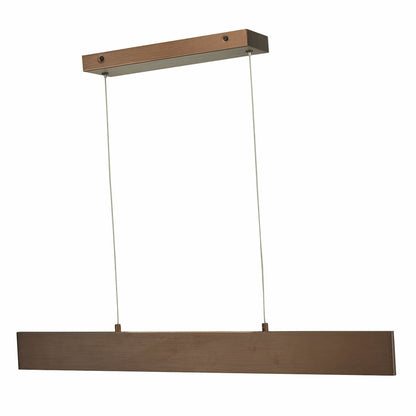 Abra 10095PN Slim cable-suspended LED pendant light with sleek 32-inch profile and integrated up and down lighting