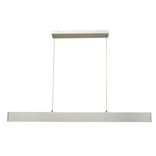 Abra Slim 47" Cable Suspended LED Pendant with Up-Down Light Brushed Aluminum
