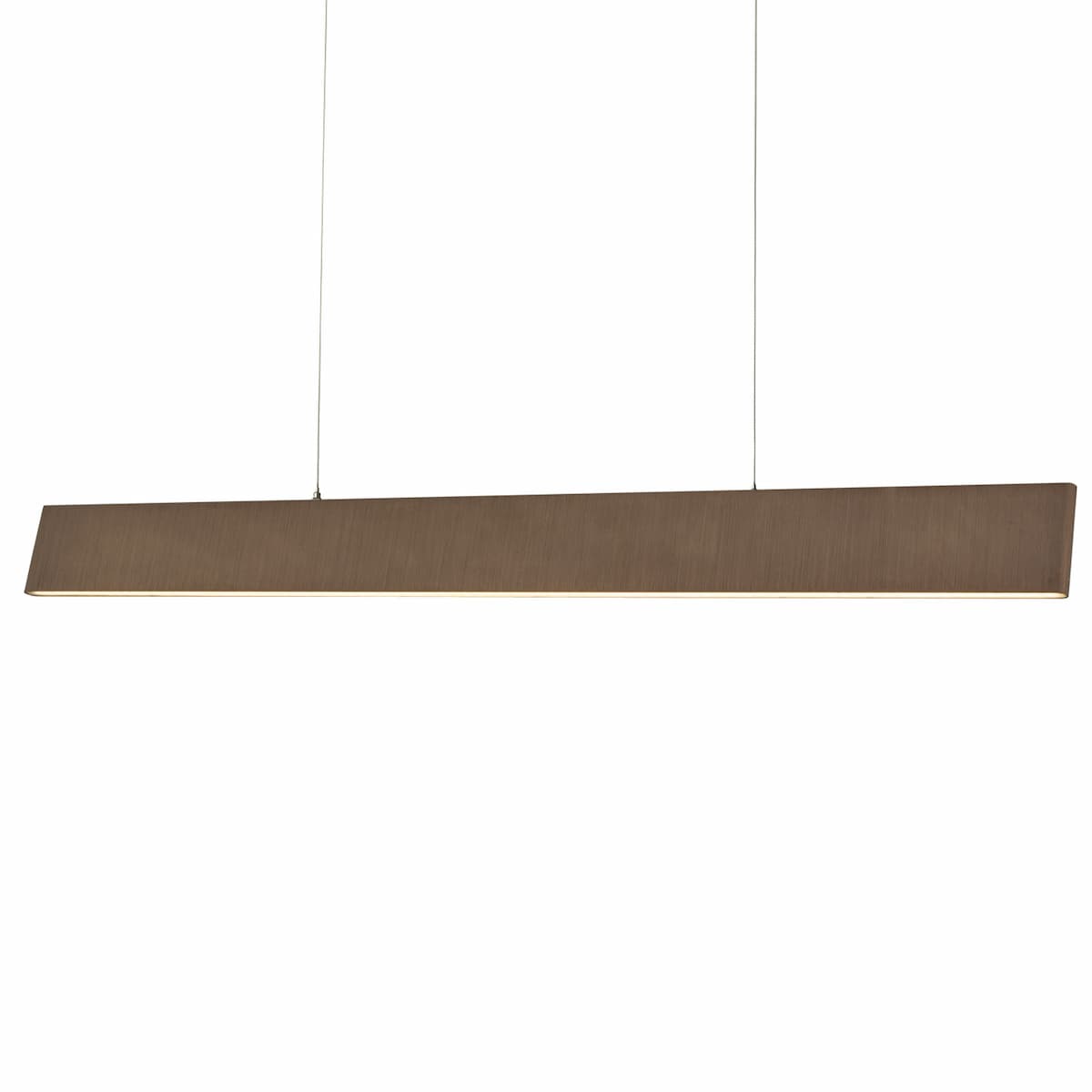 Abra 10096PN Slim cable-suspended LED pendant light with sleek 47-inch profile and integrated up and down lighting