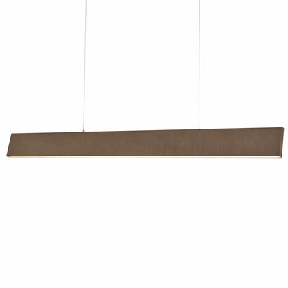 Abra 10096PN Slim cable-suspended LED pendant light with sleek 47-inch profile and integrated up and down lighting