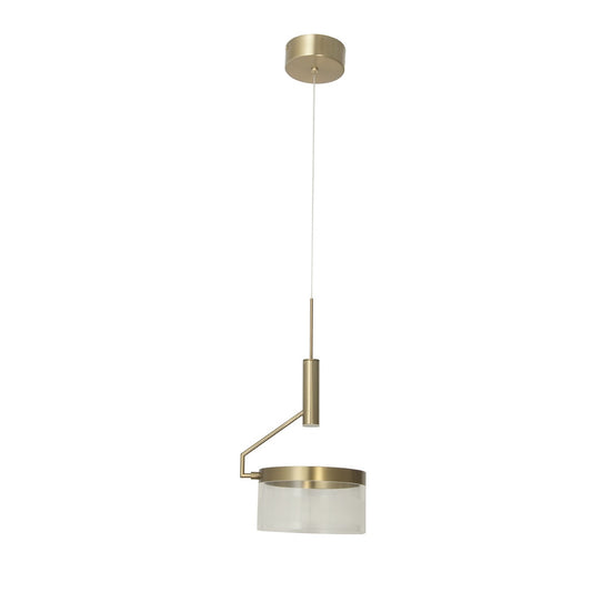 Abra Fleming Off-set Lightwave Pendant Brushed Brass