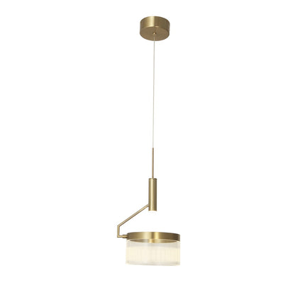 Abra Fleming 10101PN off-set Lightwave pendant light with sculptural modern design for contemporary interior lighting