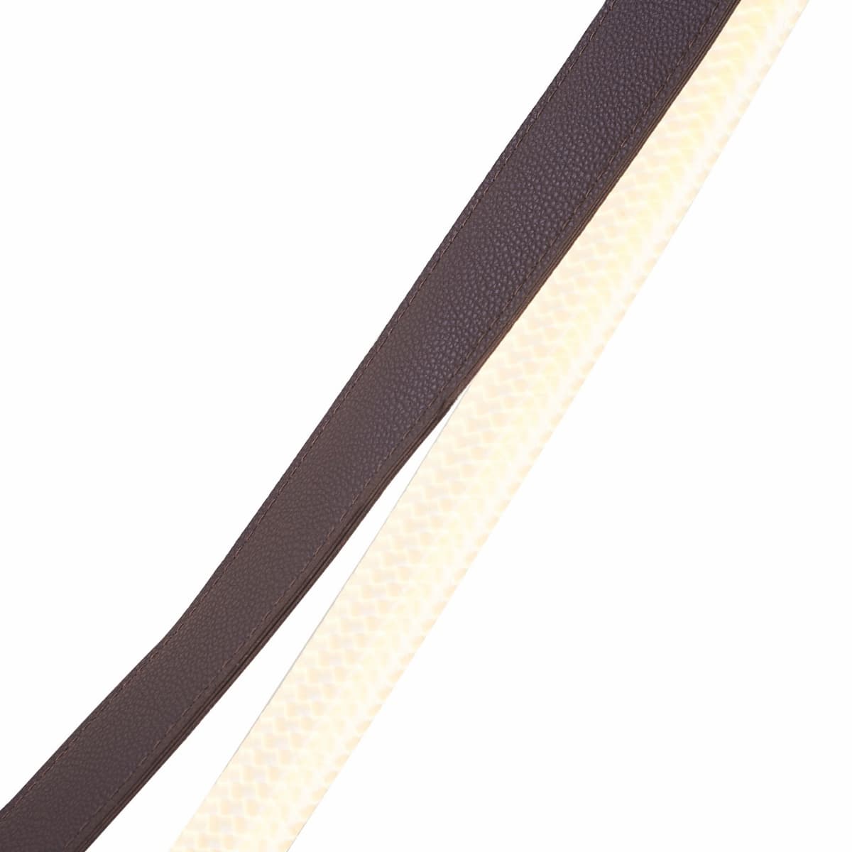 Abra 10114PN Milkyway 120-inch LED pendant with flexible flat silicone rope and leather suspension for residential and commercial spaces