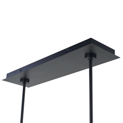 Abra Sterling 10130PN contemporary clear outer glass pendant with up-and-down light design for sophisticated residential and commercial lighting