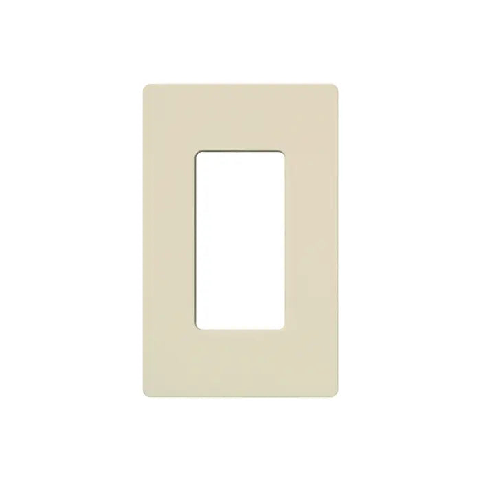 Lutron Claro 1-gang wall plate in Light Almond