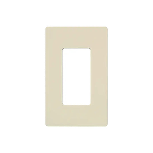 Lutron Claro 1-gang wall plate in Light Almond