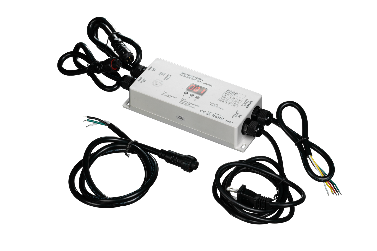 120V AC INPUT / 120V DC OUTPUT DMX Controller - American Lighting 120-CTRL-4CH
