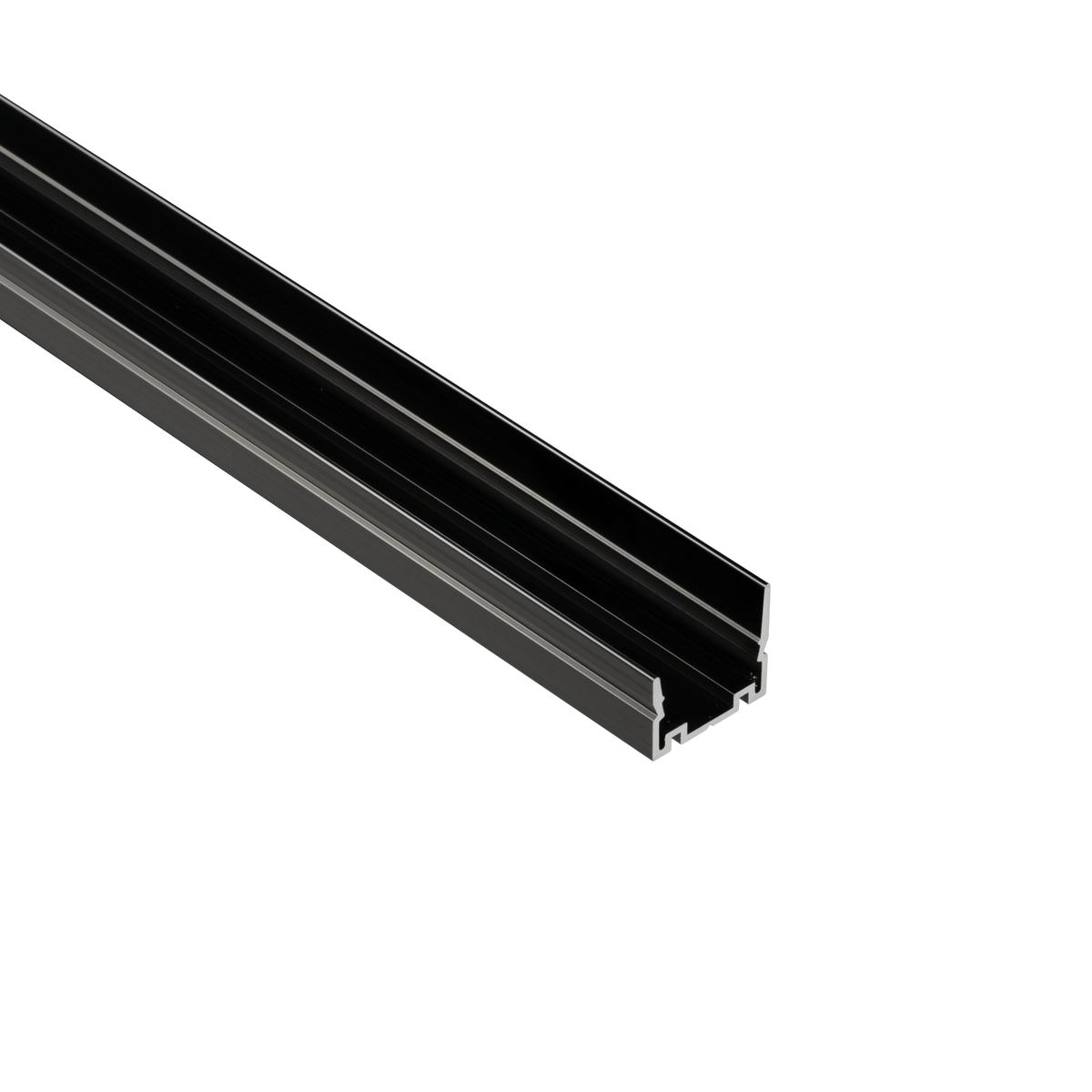 Hybrid 3 12V AC Black Aluminum Sheilded Extrusion 1m - American Lighting 12VAC-H3-CHANSH-1M
