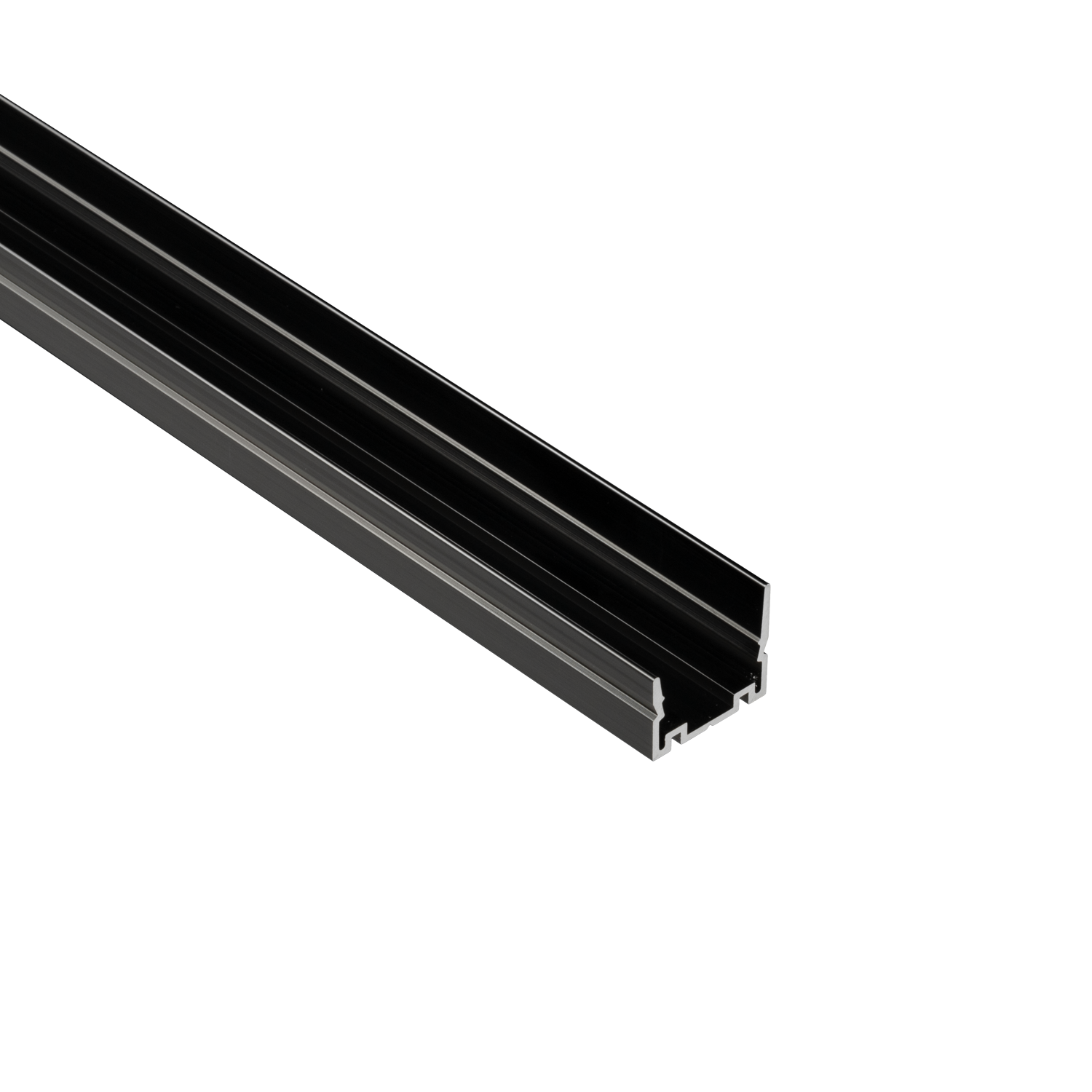 Hybrid 3 12V AC Black Aluminum Sheilded Extrusion 1m - American Lighting 12VAC-H3-CHANSH-1M
