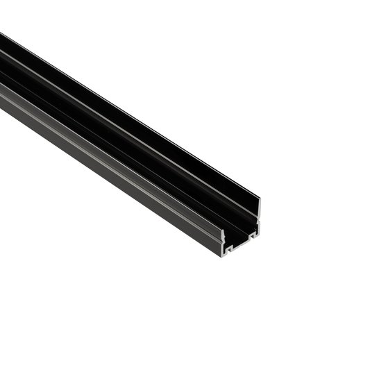 Hybrid 3 12V AC Black Aluminum Sheilded Extrusion 1m - American Lighting 12VAC-H3-CHANSH-1M