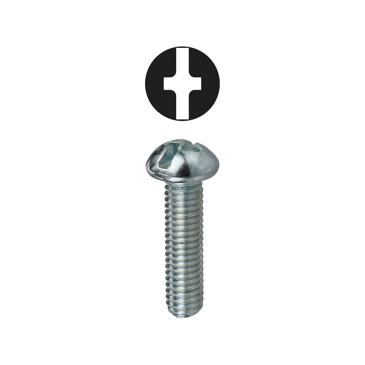 Dottie 1420PS Dottie 1/4 in-20 Assorted Phillips/Slotted Round Head Machine Screw Kit 1420PS