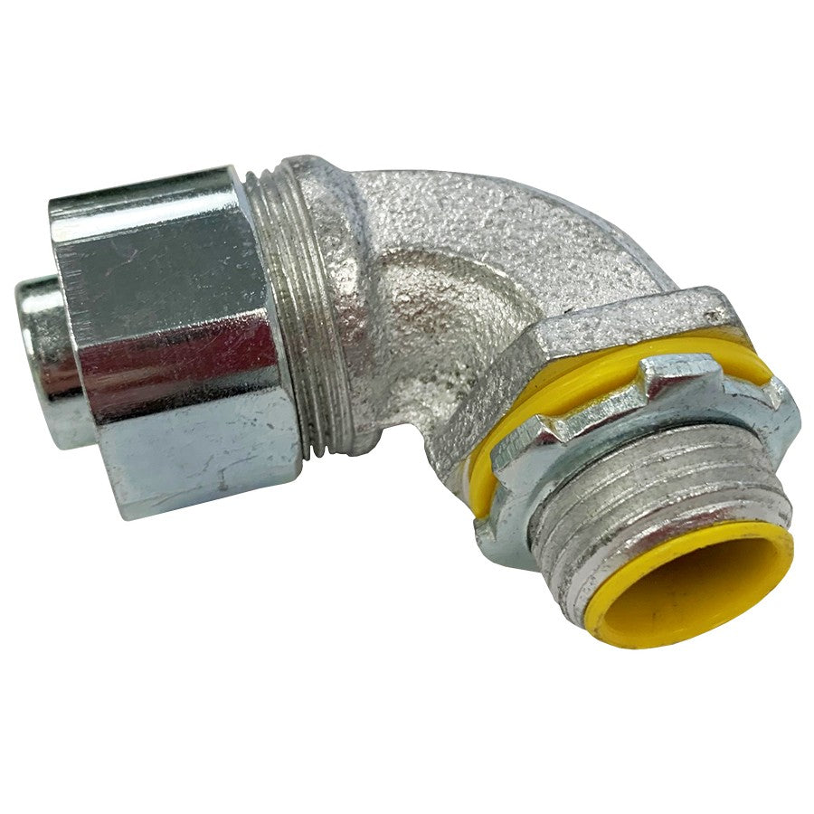 Morris 15184 Liquid Tight Connector - 90° - Insulated Throat