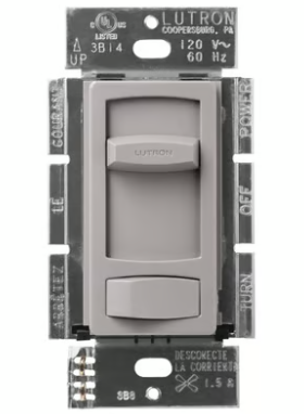 Lutron Skylark 3-speed fan control in Gray
