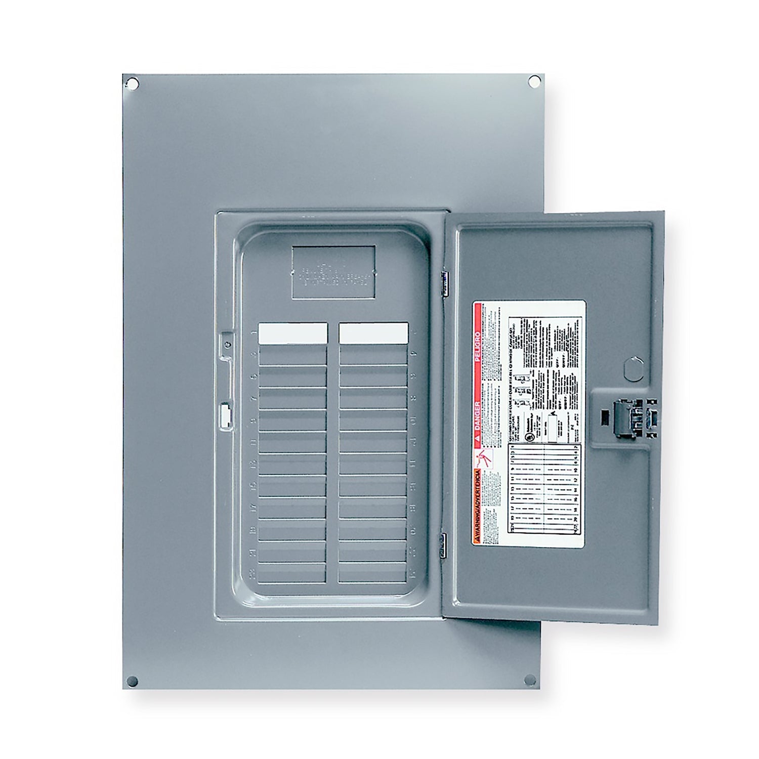 Square D 24-Space QO Load Center Cover, Surface Mount, 125A, 120/240V, NEMA 1