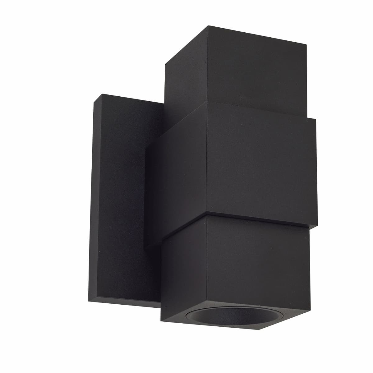 Abra Optics wet location wall light featuring integrated LED up and down illumination for contemporary exterior walls