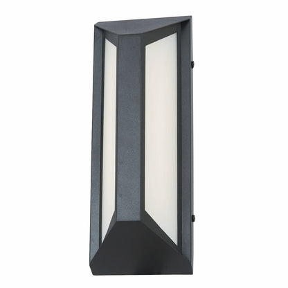Outdoor LED wall sconce Abra Newport 50086ODW with angled side light design