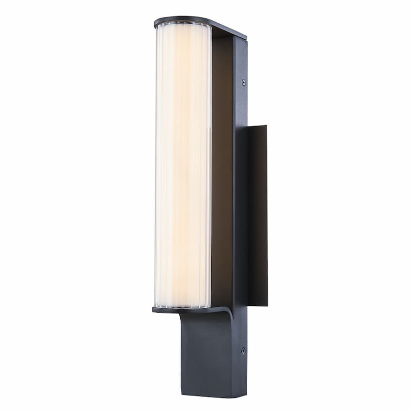 Abra Macie 50103ODW marine-grade outdoor wall fixture with ribbed frosted glass diffuser for modern exterior lighting