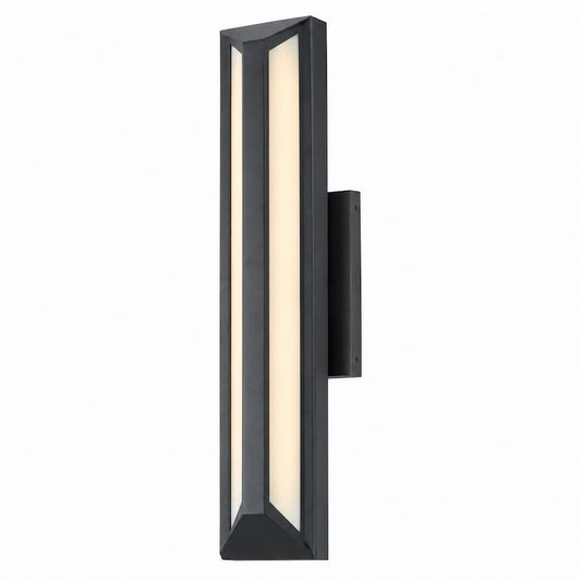 Abra Newport 50088ODW wet location angled side light wall fixture for modern outdoor and exterior lighting