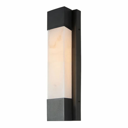 Abra Osiris 50142ODW outdoor wall sconce with alabaster stone for elegant contemporary exterior lighting
