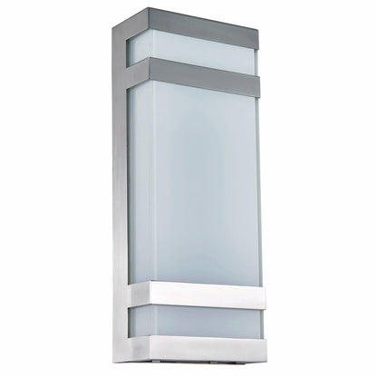 Abra 50018ODW Proton exterior wall sconce with corrosion-resistant 316 stainless steel construction and contemporary design