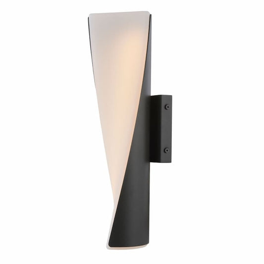Abra Vortex 50116ODW 3CCT twirled acrylic wet location wall fixture for modern outdoor and architectural lighting