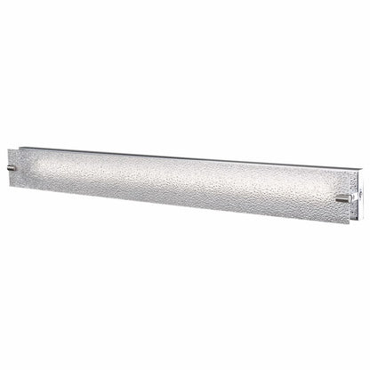 Abra 20006WV Blaze bathroom vanity light with decorative flat panel water glass design for residential and commercial interiors