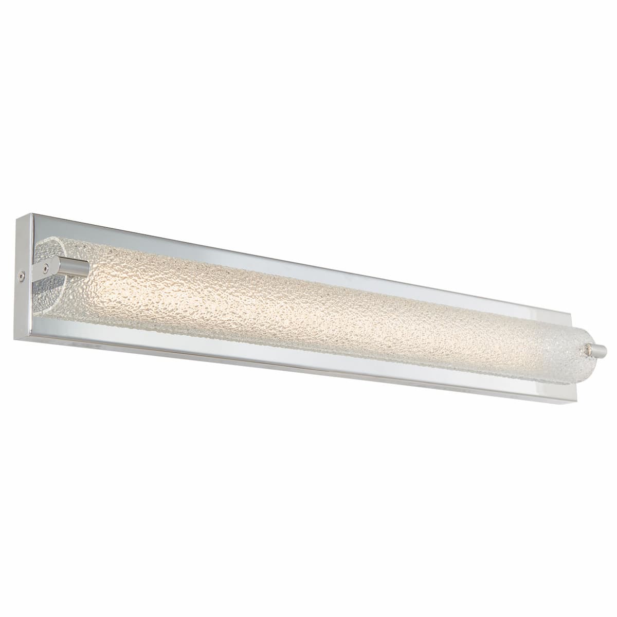 Abra 20007WV Veil LED bathroom vanity light with decorative curved water glass design for residential and commercial interiors