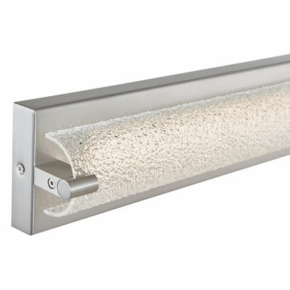 Abra 20008WV Veil LED bathroom vanity light with decorative curved water glass design for residential and commercial interiors