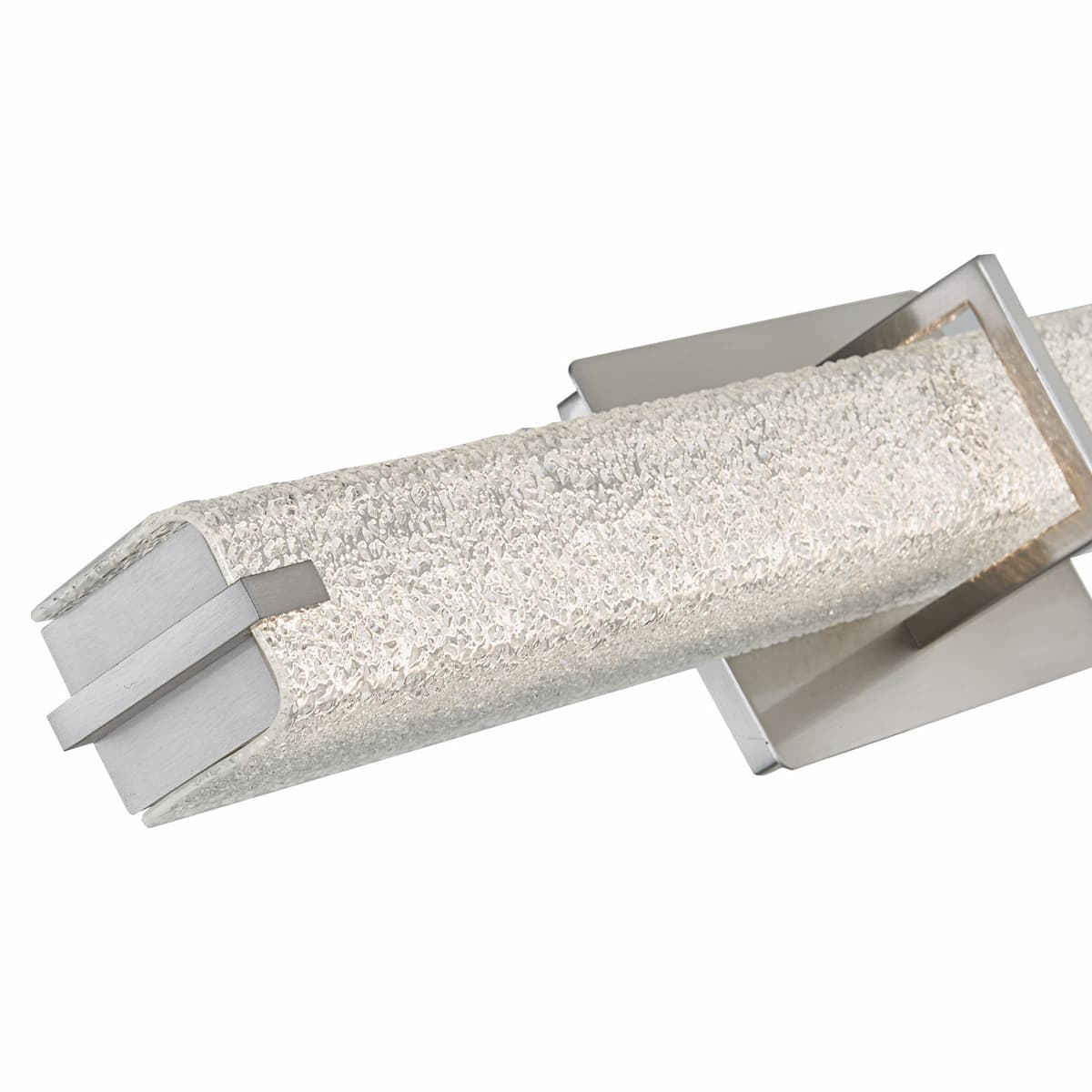 Abra Squire 20009WV wall vanity fixture featuring a square water glass diffuser with integrated LED illumination
