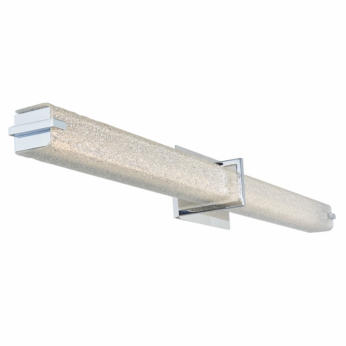 Abra 20010WV Squire 37.6-inch bathroom vanity light with decorative square water glass design for residential and commercial interiors