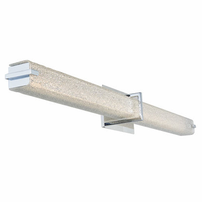 Abra 20010WV Squire 37.6-inch bathroom vanity light with decorative square water glass design for residential and commercial interiors