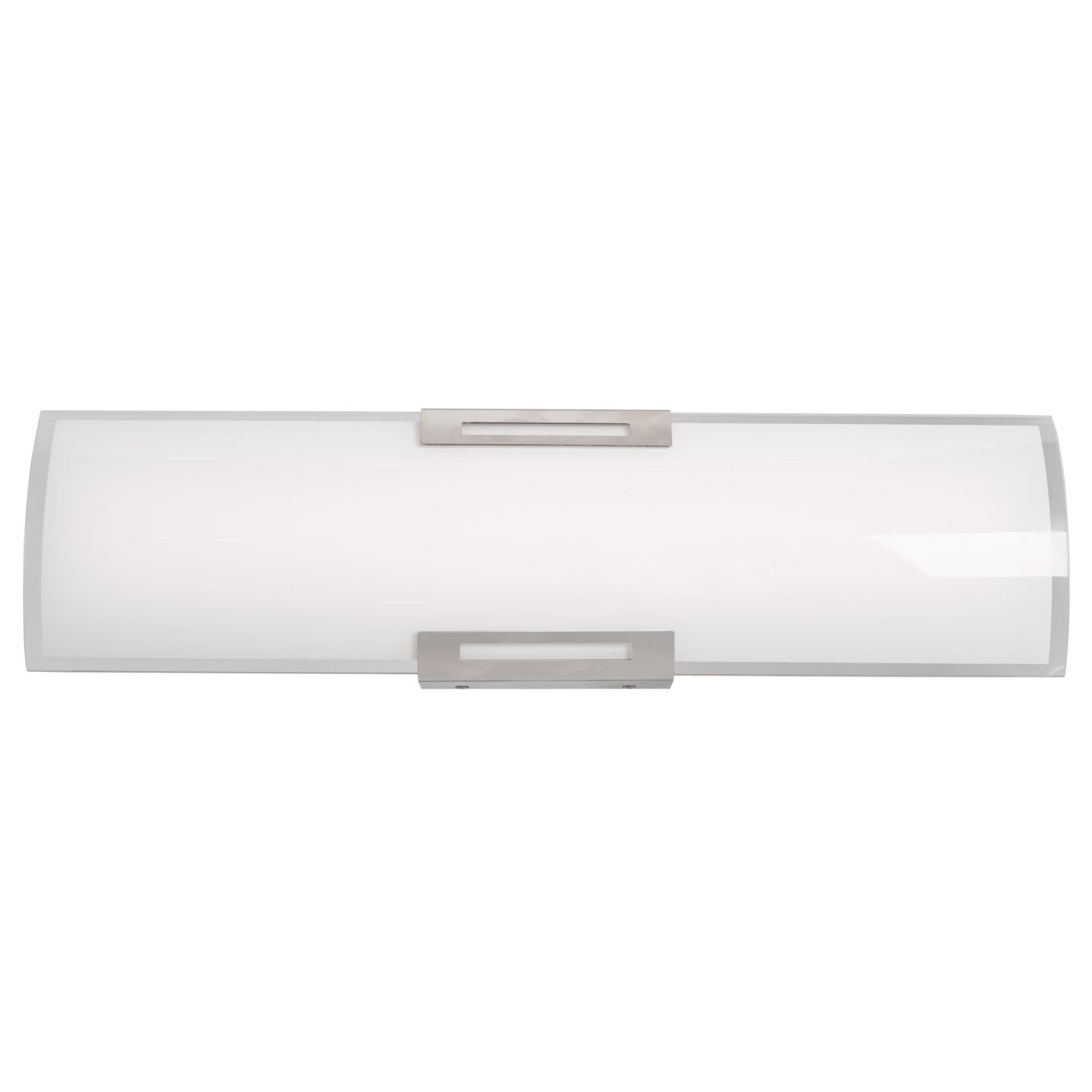 Abra Allure Curved Gass Panel LED vanity Brushed Nickel