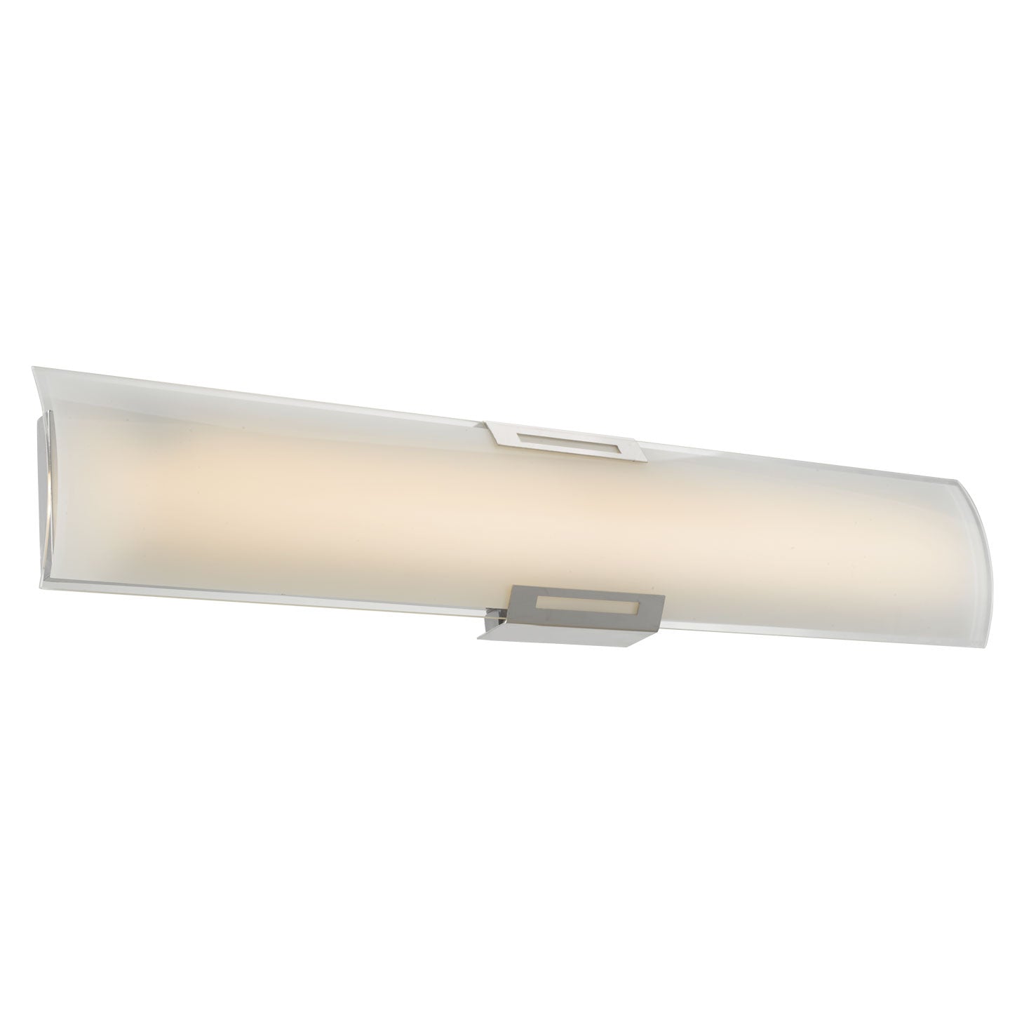 Abra Allure Curved Gass Panel LED vanity Brushed Nickel