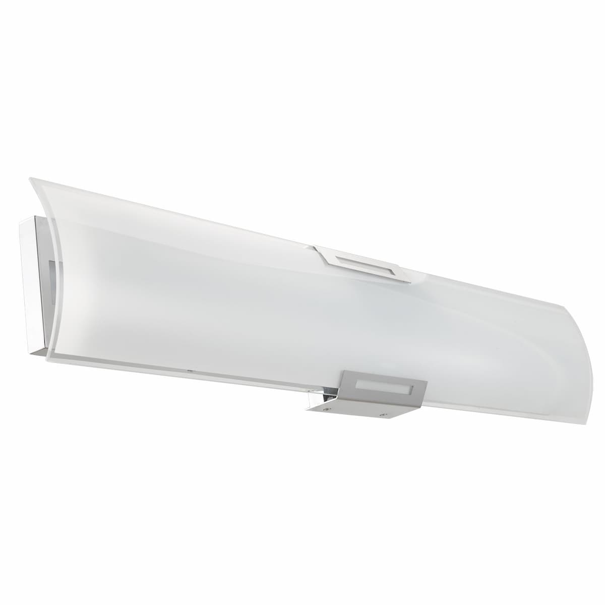 Modern Abra Allure 36-inch vanity fixture with curved glass diffuser and integrated LED for stylish bathroom mirror lighting