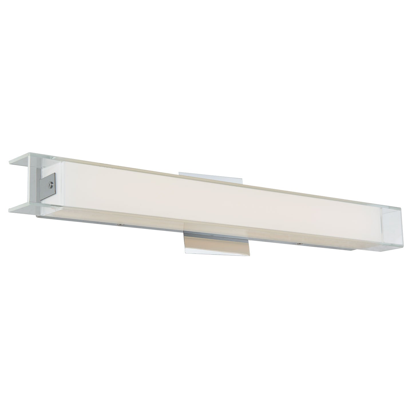 Abra Mist Miter Glass LED vanity Chrome