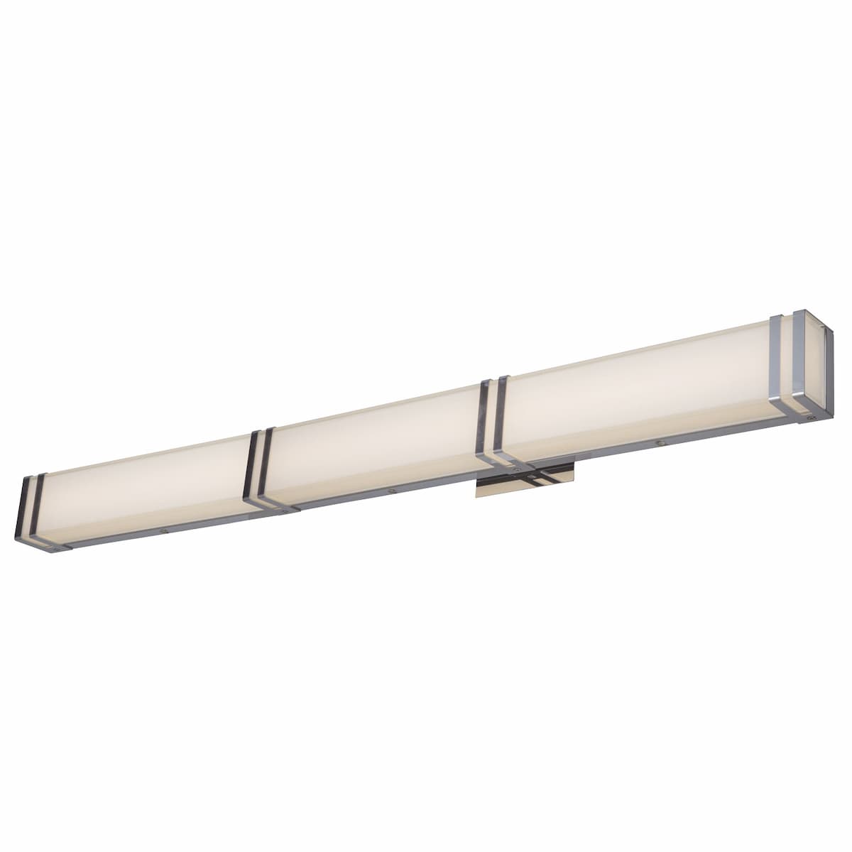 Abra Cosmo 20016WV 36-inch LED vanity light with miter glass and chrome brackets for modern bathroom lighting